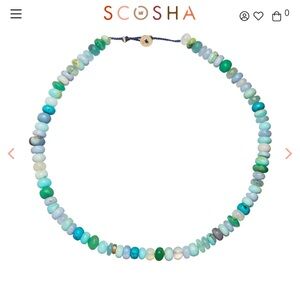 Scosha Candy Gem Necklace in Ocean